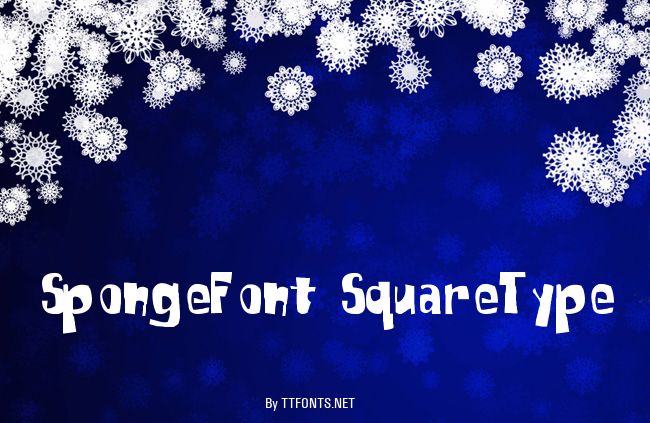 SpongeFont SquareType example