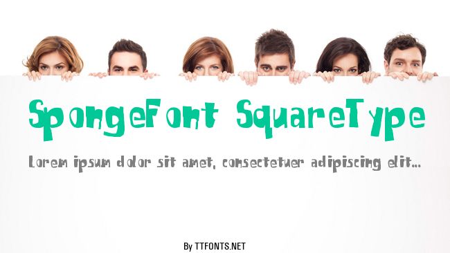 SpongeFont SquareType example