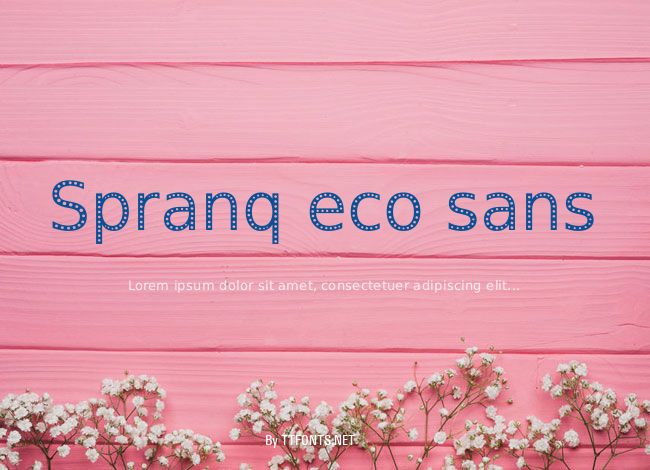 Spranq eco sans example