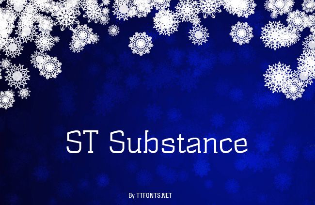 ST Substance example