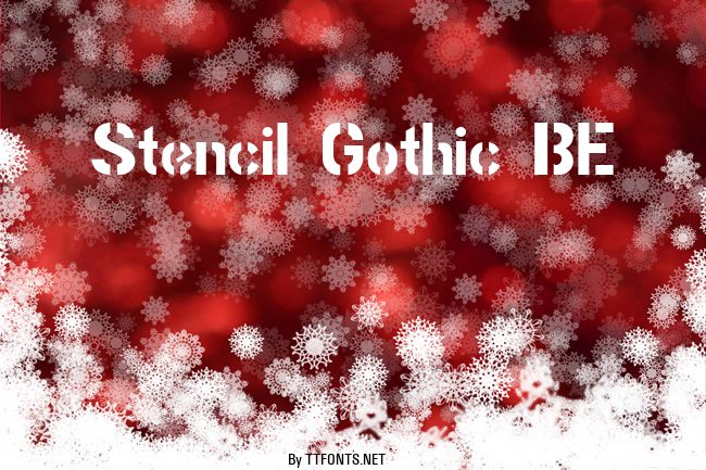 Stencil Gothic BE example