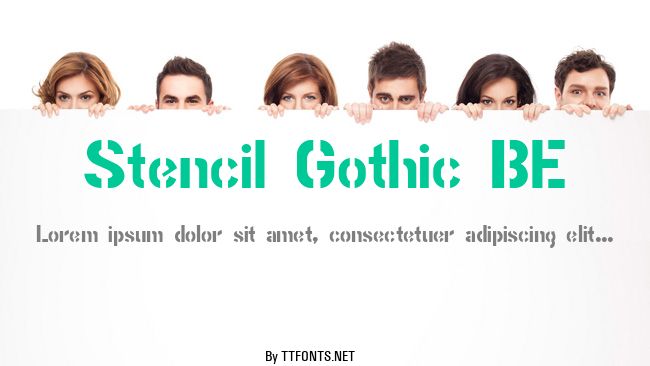 Stencil Gothic BE example
