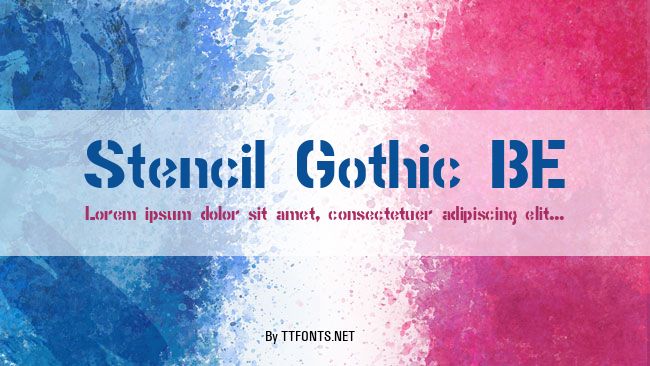 Stencil Gothic BE example