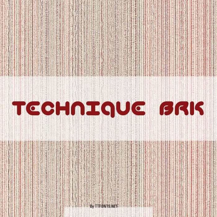 Technique BRK example
