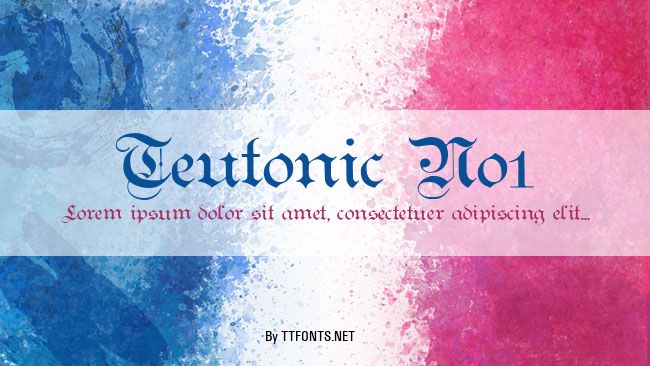 Teutonic No1 example