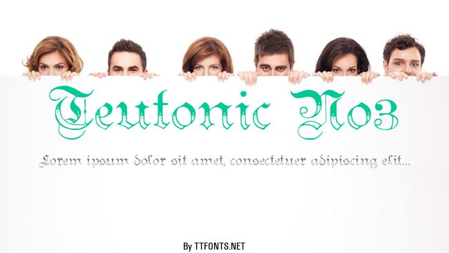 Teutonic No3 example
