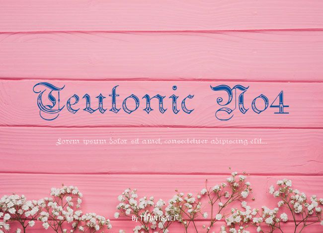 Teutonic No4 example