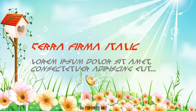 Terra Firma Italic example