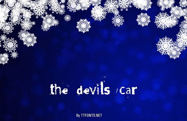 the devils car example