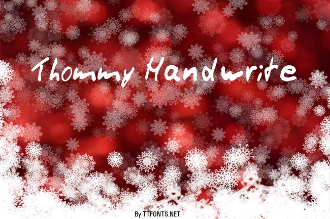 Thommy Handwrite example