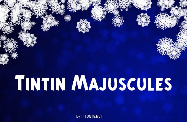 Tintin Majuscules example