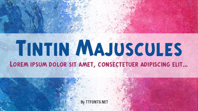 Tintin Majuscules example