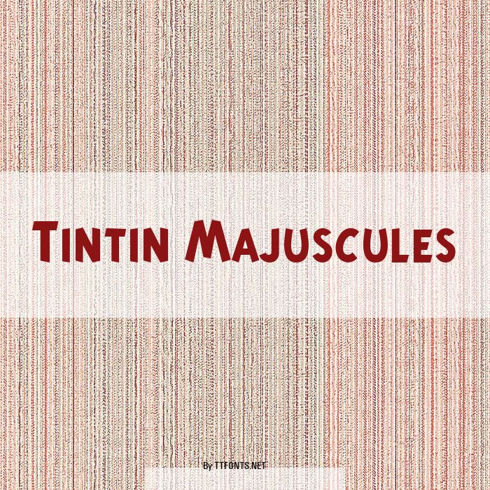 Tintin Majuscules example