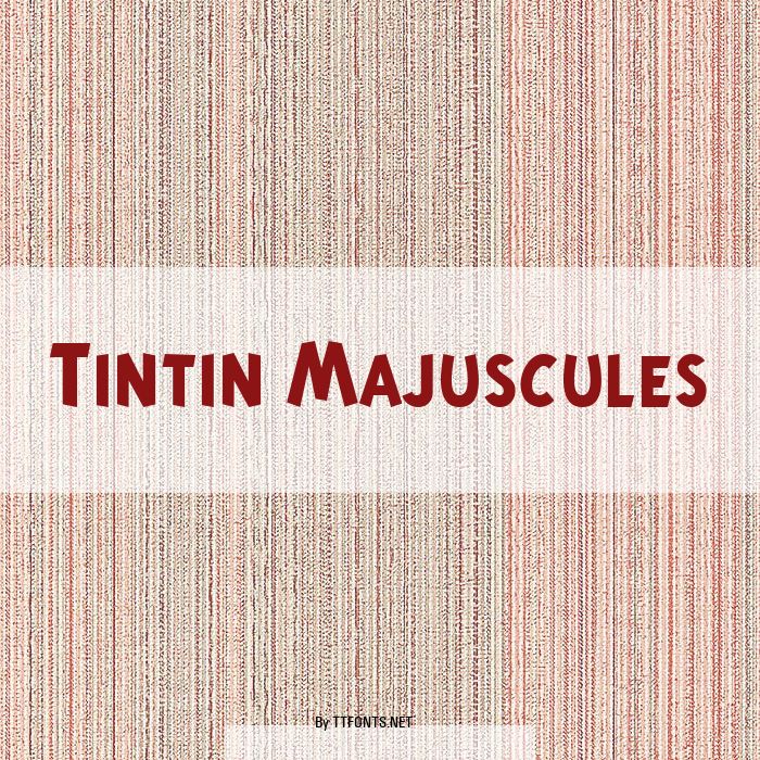 Tintin Majuscules example