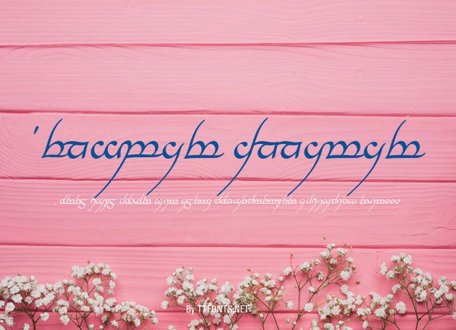 Tengwar Annatar example