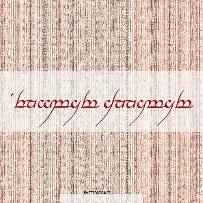 Tengwar Annatar example