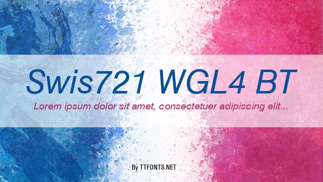 Swis721 WGL4 BT example