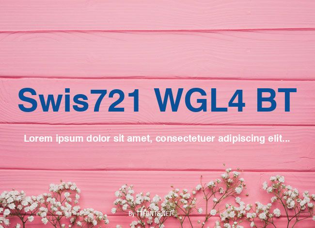 Swis721 WGL4 BT example