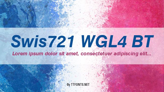 Swis721 WGL4 BT example