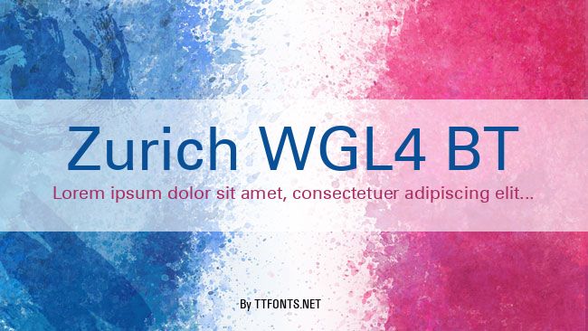 Zurich WGL4 BT example