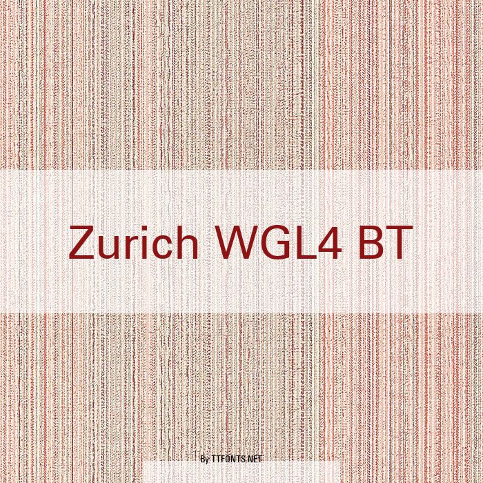 Zurich WGL4 BT example
