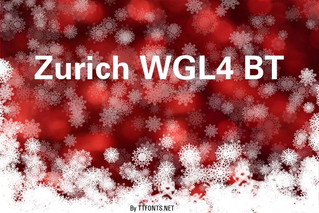 Zurich WGL4 BT example