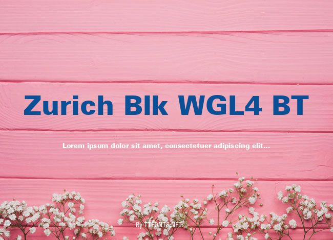 Zurich Blk WGL4 BT example