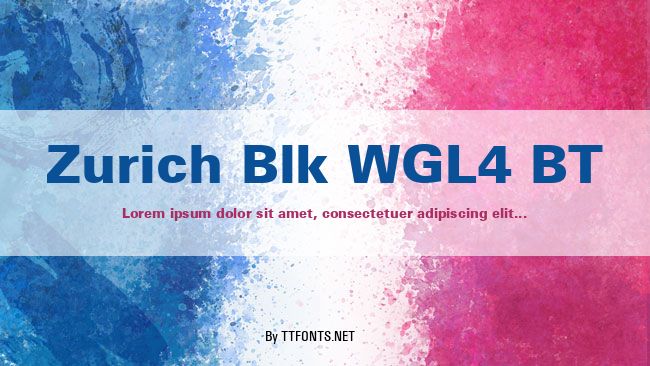 Zurich Blk WGL4 BT example