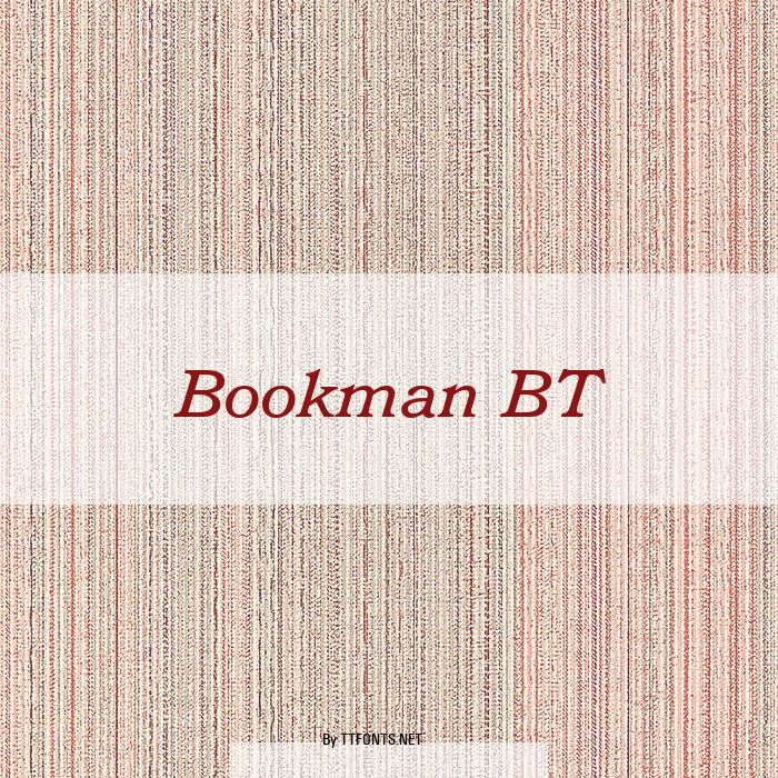 Bookman BT example