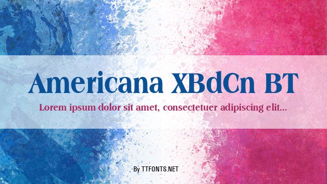 Americana XBdCn BT example