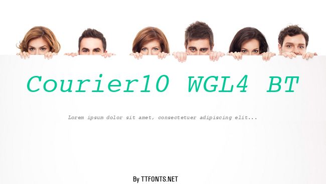 Courier10 WGL4 BT example