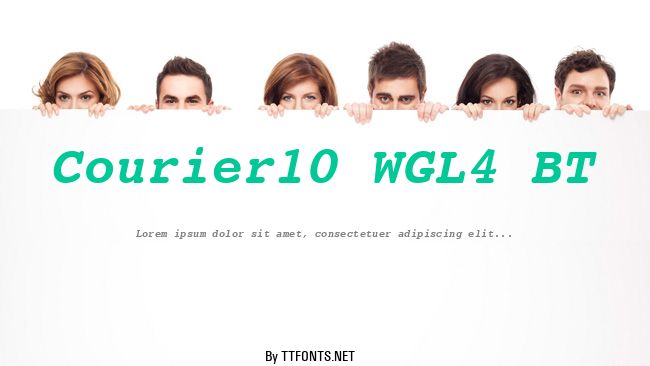 Courier10 WGL4 BT example