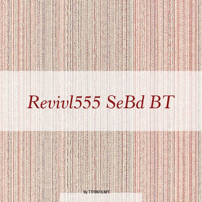 Revivl555 SeBd BT example