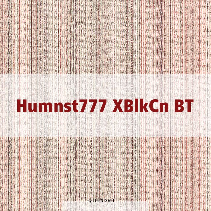 Humnst777 XBlkCn BT example
