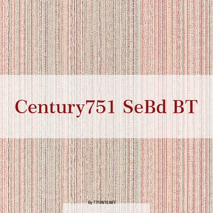 Century751 SeBd BT example