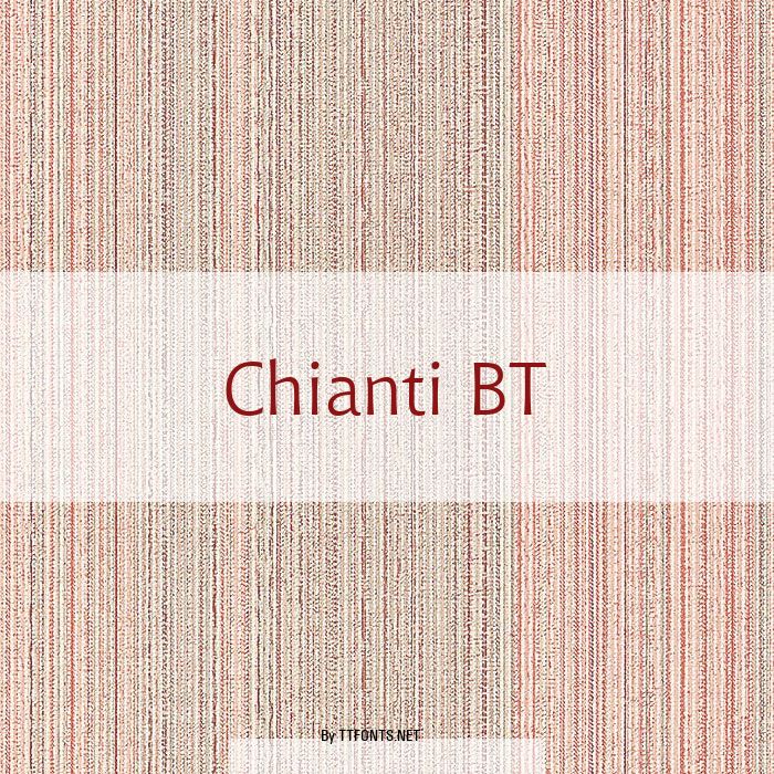 Chianti BT example