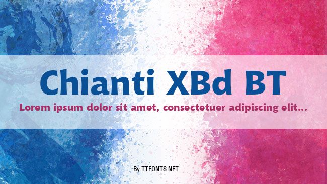 Chianti XBd BT example