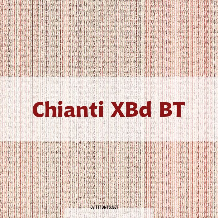 Chianti XBd BT example