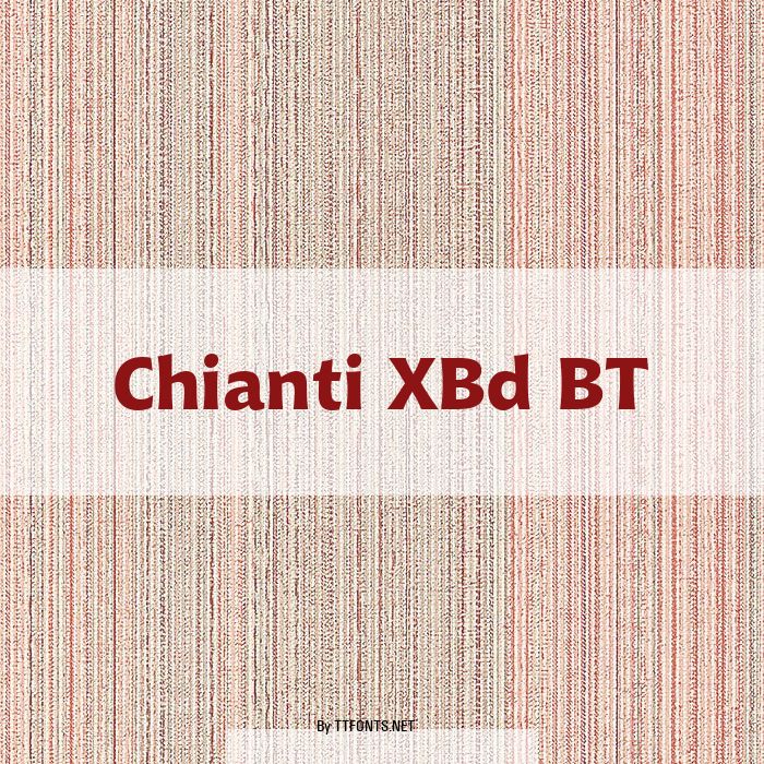 Chianti XBd BT example