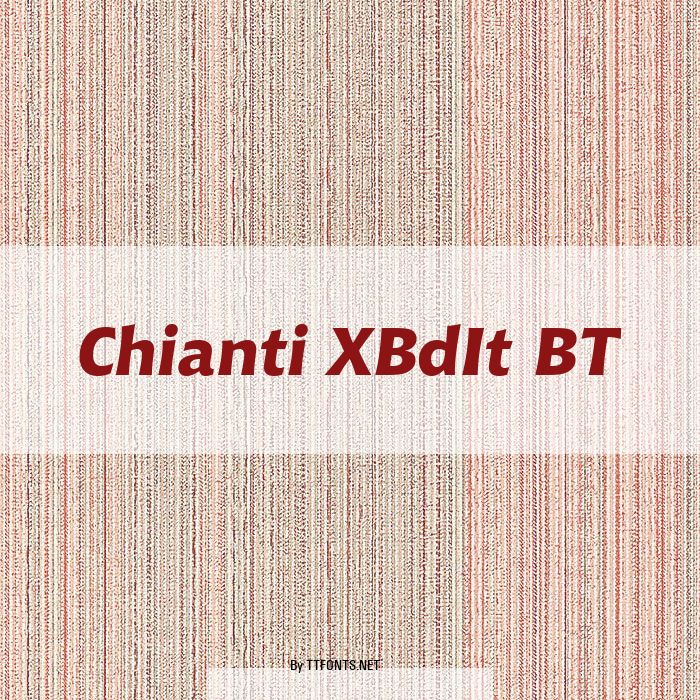 Chianti XBdIt BT example