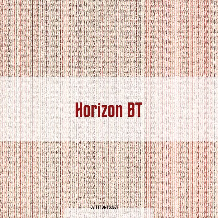 Horizon BT example