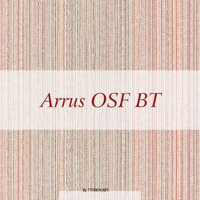 Arrus OSF BT example