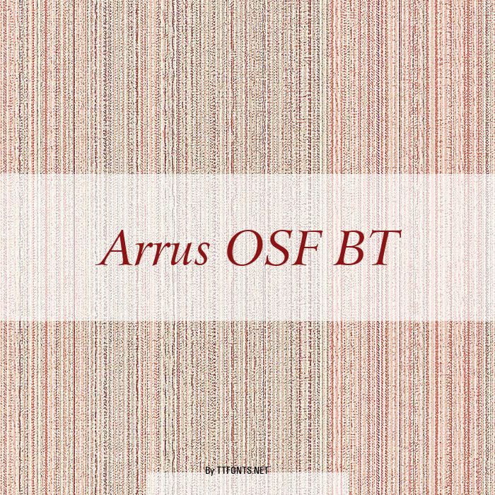 Arrus OSF BT example