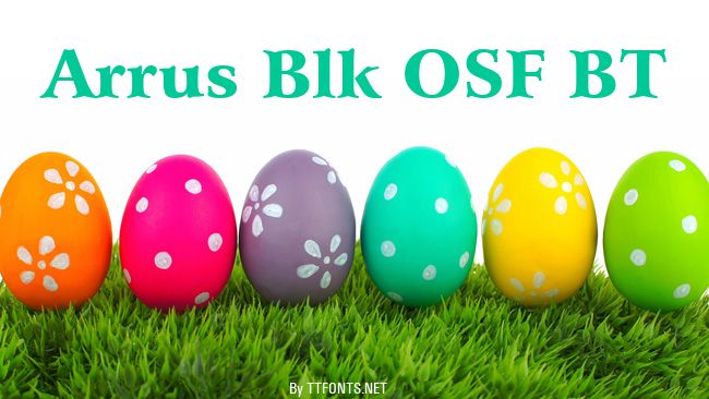 Arrus Blk OSF BT example