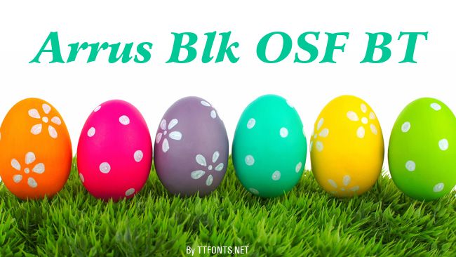 Arrus Blk OSF BT example