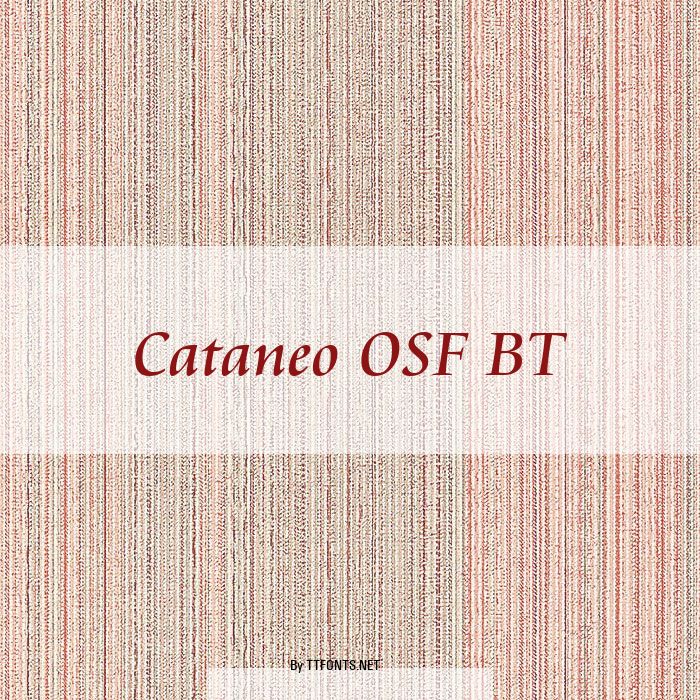Cataneo OSF BT example