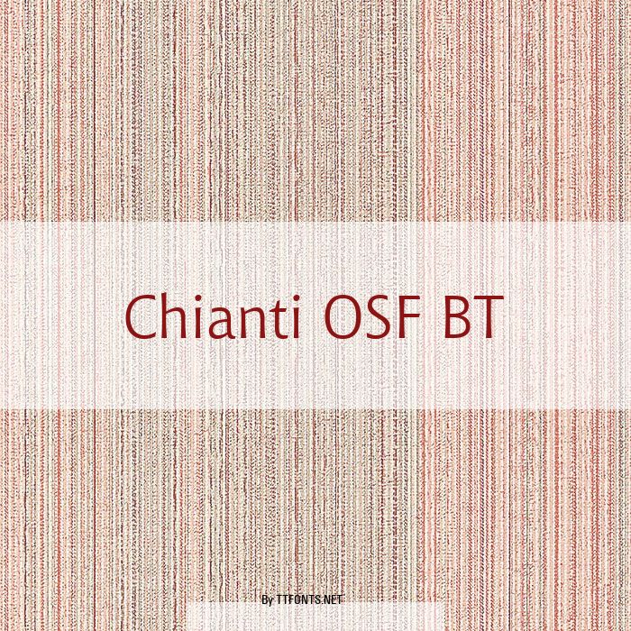 Chianti OSF BT example