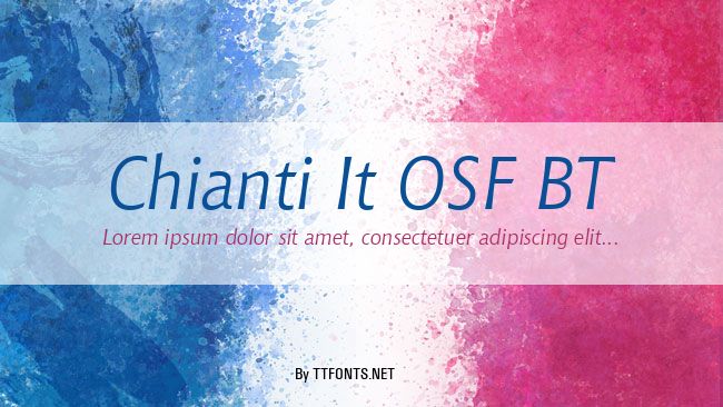Chianti It OSF BT example