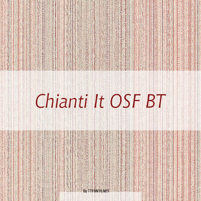 Chianti It OSF BT example