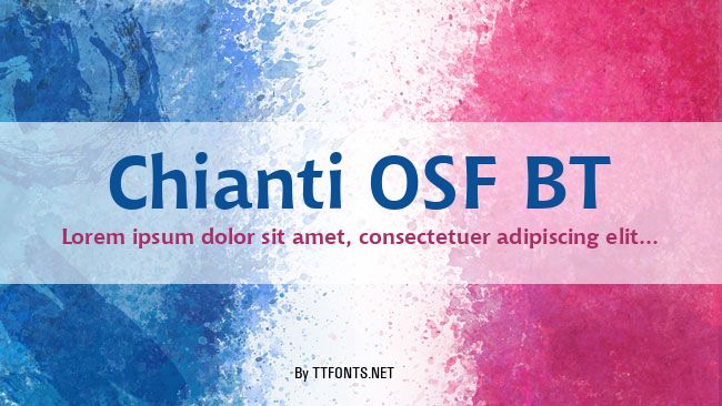 Chianti OSF BT example